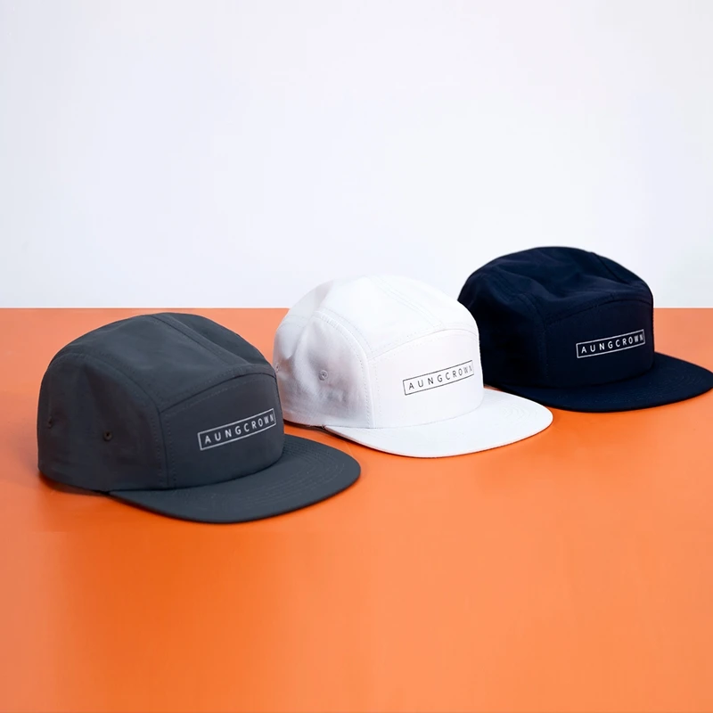 BSCI Factory Custom Logo Five Panel Camping Running Cap,Unstructured Quick Dry Hat,Outdoor Camp Cap