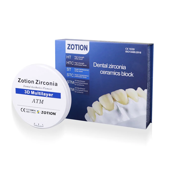 Nature dental manufactures and suppliers zotion ATM open system white mouth gag zirconia block