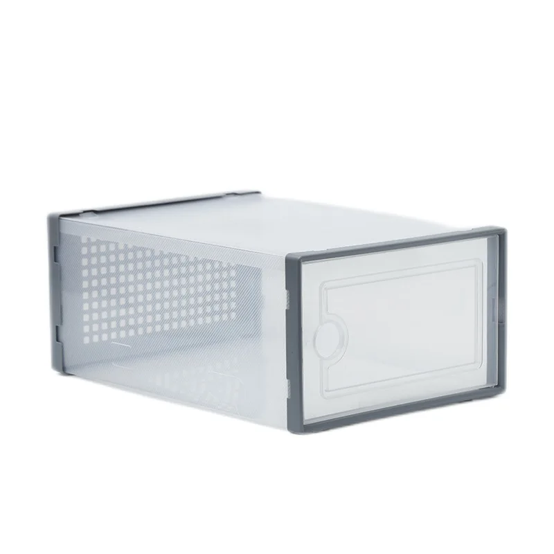 Hot Sales Cheap Home Storage Custom Pp Clear Foldable Plastic Shoe Box