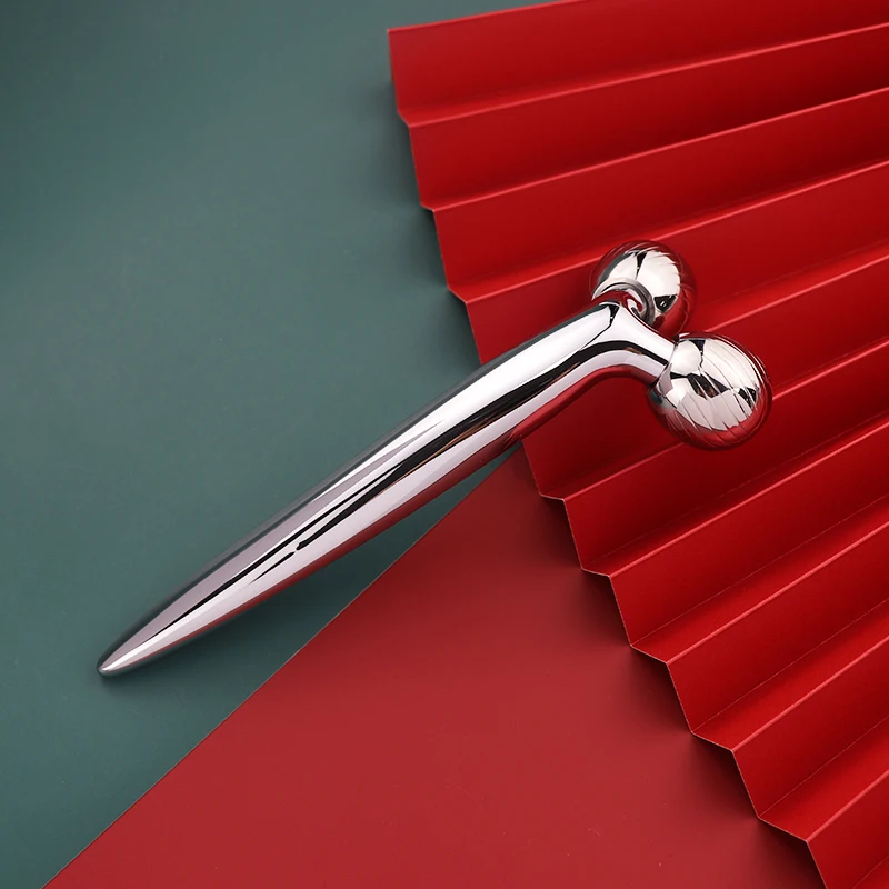 Beauty Tool Body Skin Lifting Thin Stainless Steel cooling balls Massager 3D V Face Ice Roller Facial Massage Machine