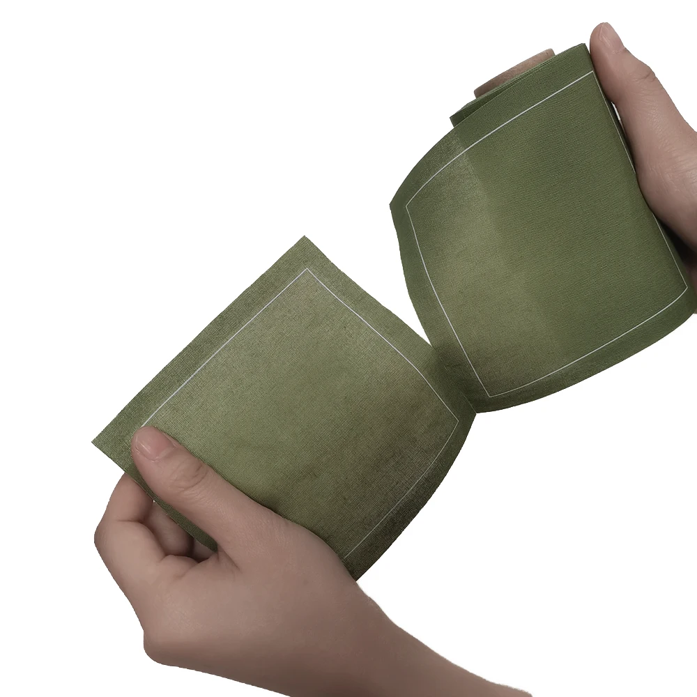 11.4*11.4 Printed Cotton Tear-Off Napkins 100% Woven Square Napkins Disposable Easily Hand-Tore for Home Parties Restaurants