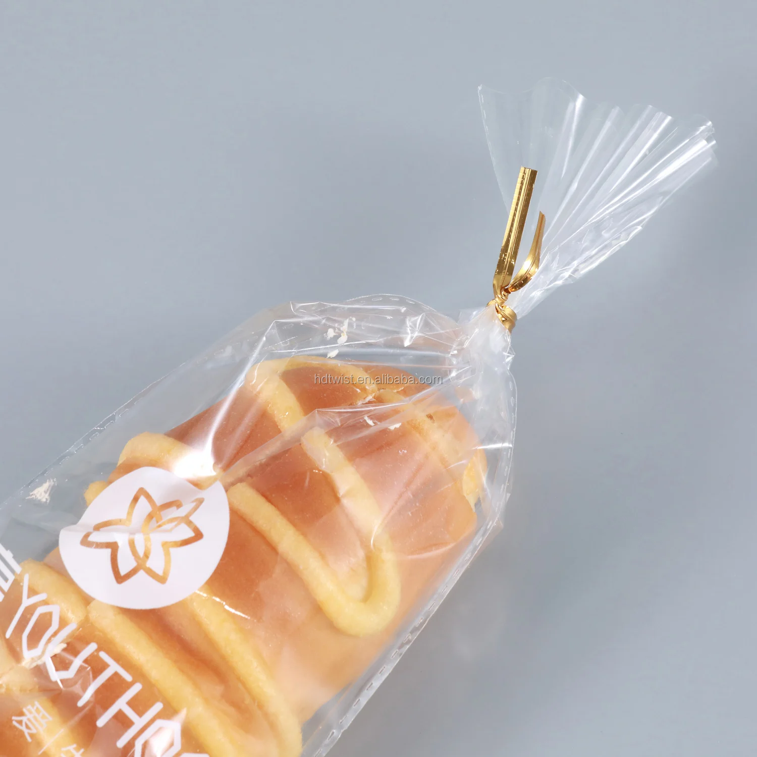 Golden PET twist tie/metallic twist ties in spool for TD-E twist ties machine