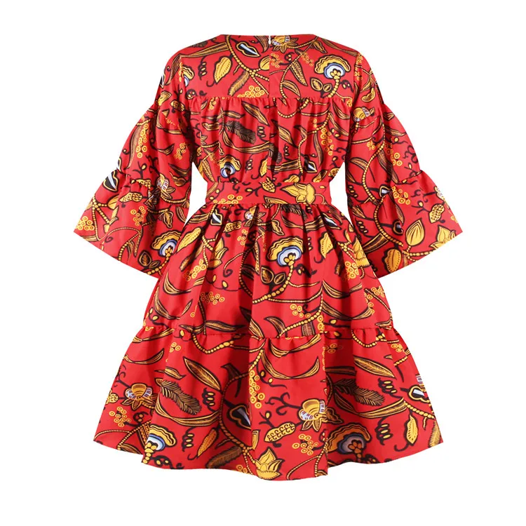 2020 new design women casual dresses African print design kitenge dresses for women