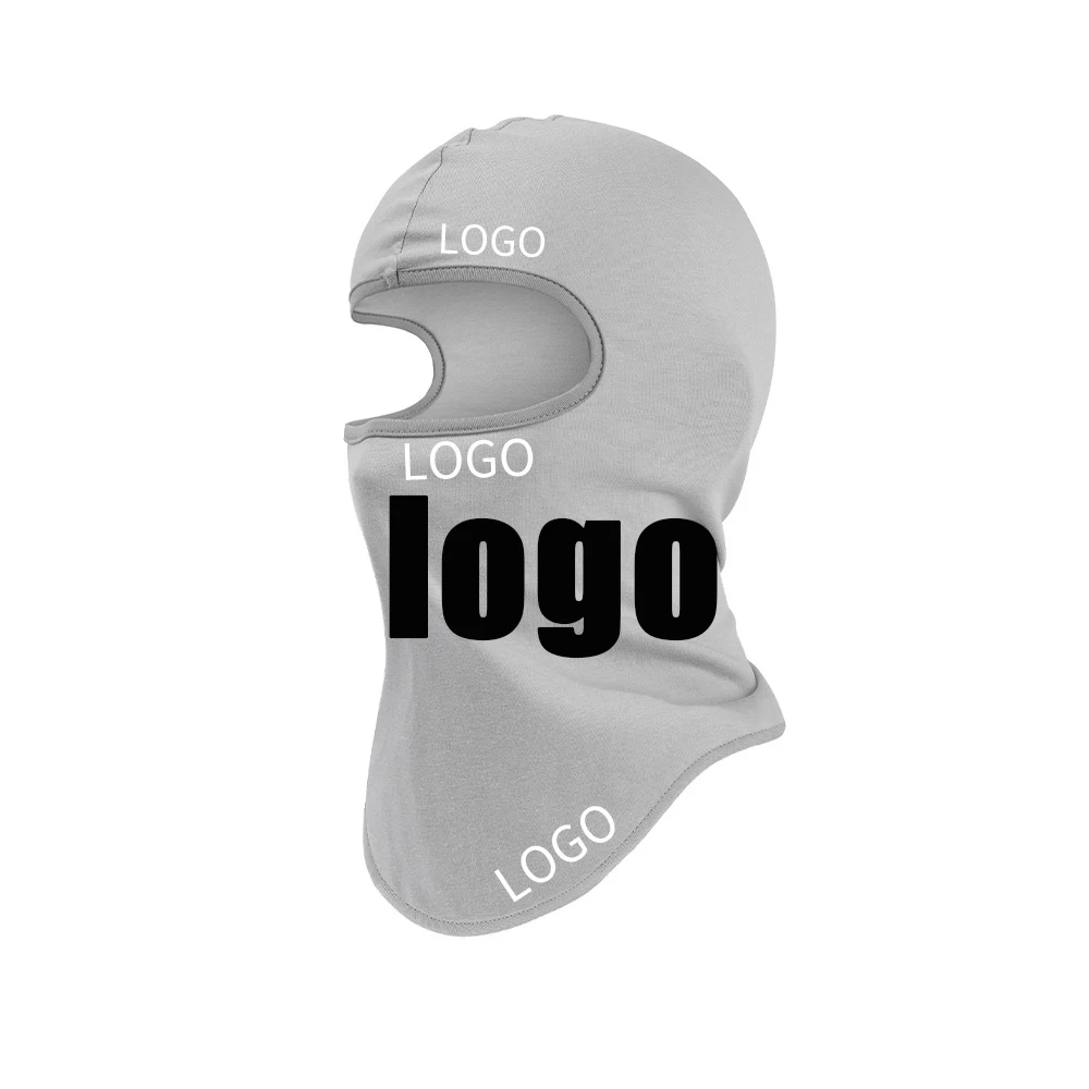Customizable Logo One Hole Black Ski Mask Balaclava Ski Mask Custom Ski Mask