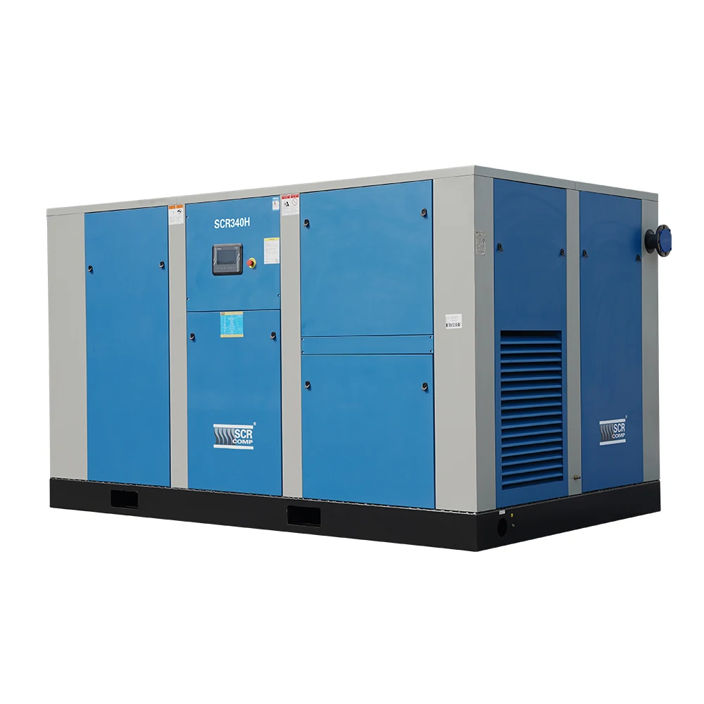 250kw 340hp Double Compression Stage Paint Screw Air Compressor with German TUV (SCR340H)