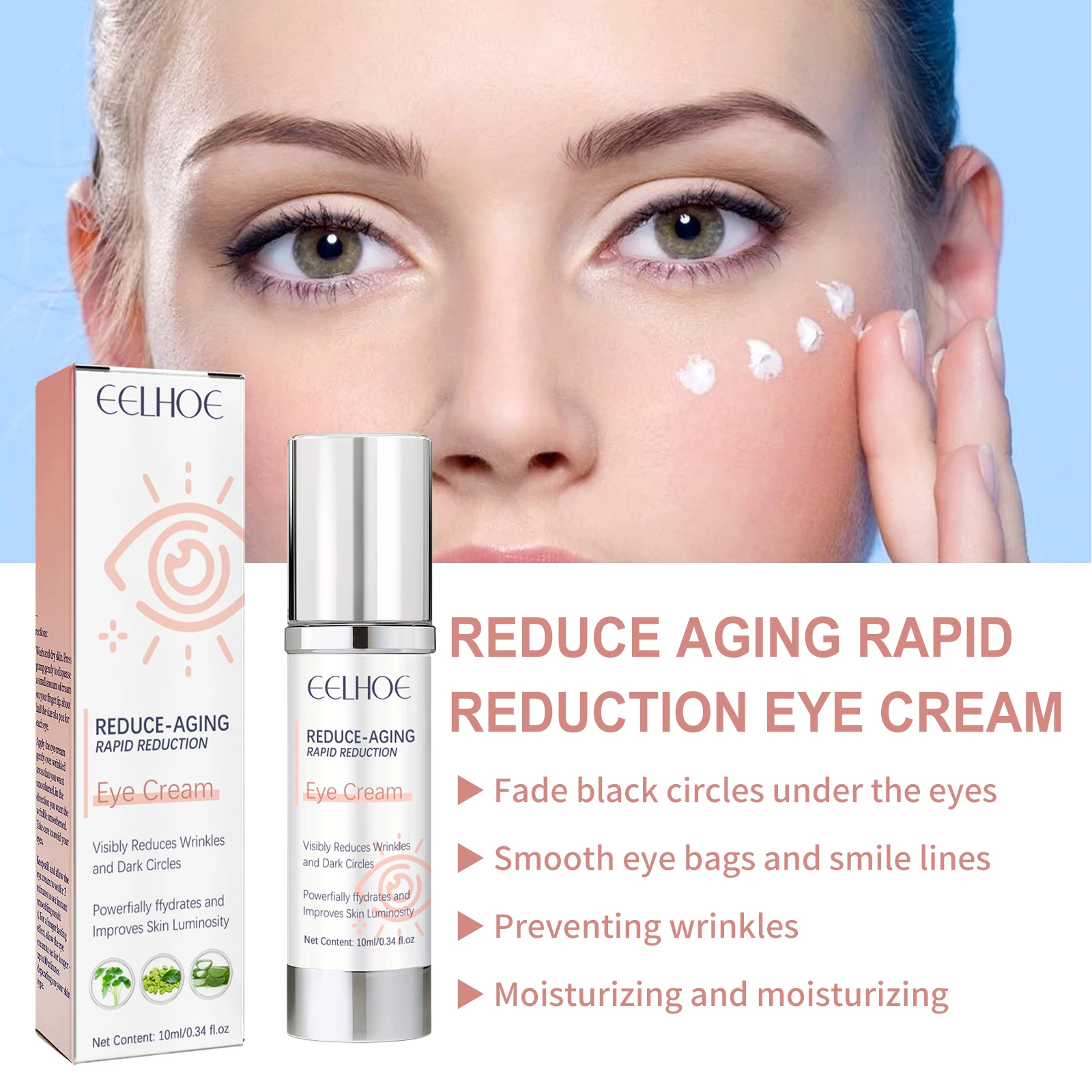 EELHOE Anti Wrinkle Firming Brightening Removal Moisturizing Aging Reduce Rapid Reduction Eye