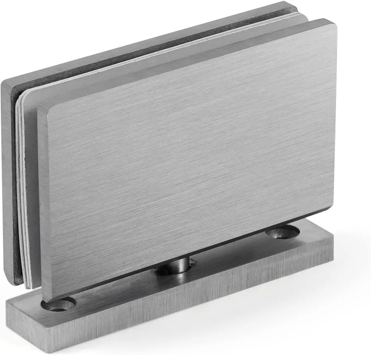 Custom Logo Pivot Hinges For Wall-To-Glass Installation Ss304 Polish 90 Degree Shower Door Hinge Shower Project