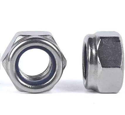 Stainless Steel Fasteners Nylon  Lock Rivet Cap Bolt Coupling Hexagon Weld Slotted Nylon Lock Insert Lock Nut DIN934 Nut