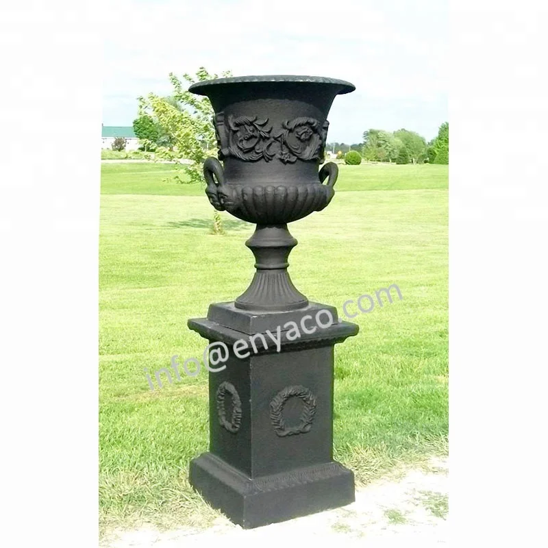 Metal American Style Cast Iron Urn Decoration for Events Party Garden Outdoor Pation Supplies Cast Iron Flower Pots & Planters