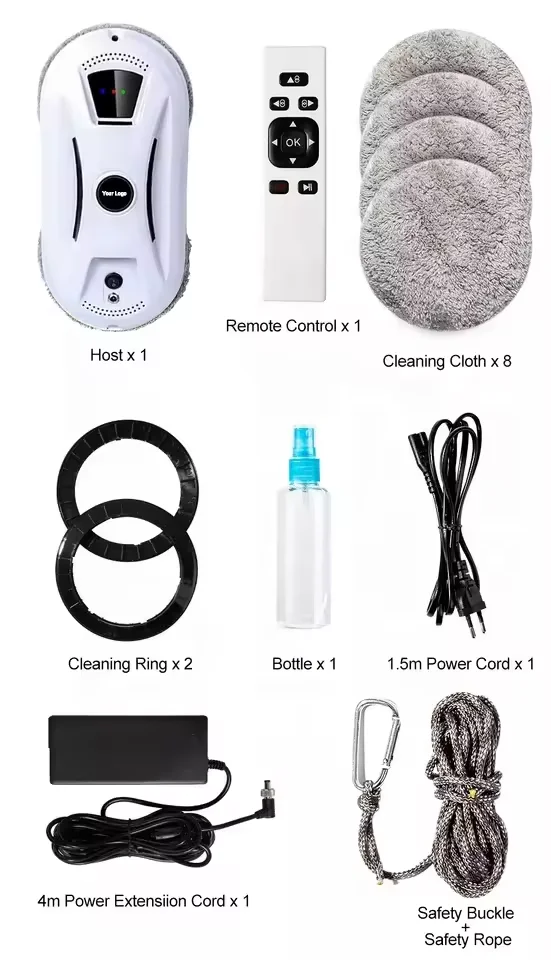 Vacuum Robot For Glass Cleaning Home Auto Robot Window Cleaner Remote Window Clean Self Cleaner Window Cleaner Water Tank