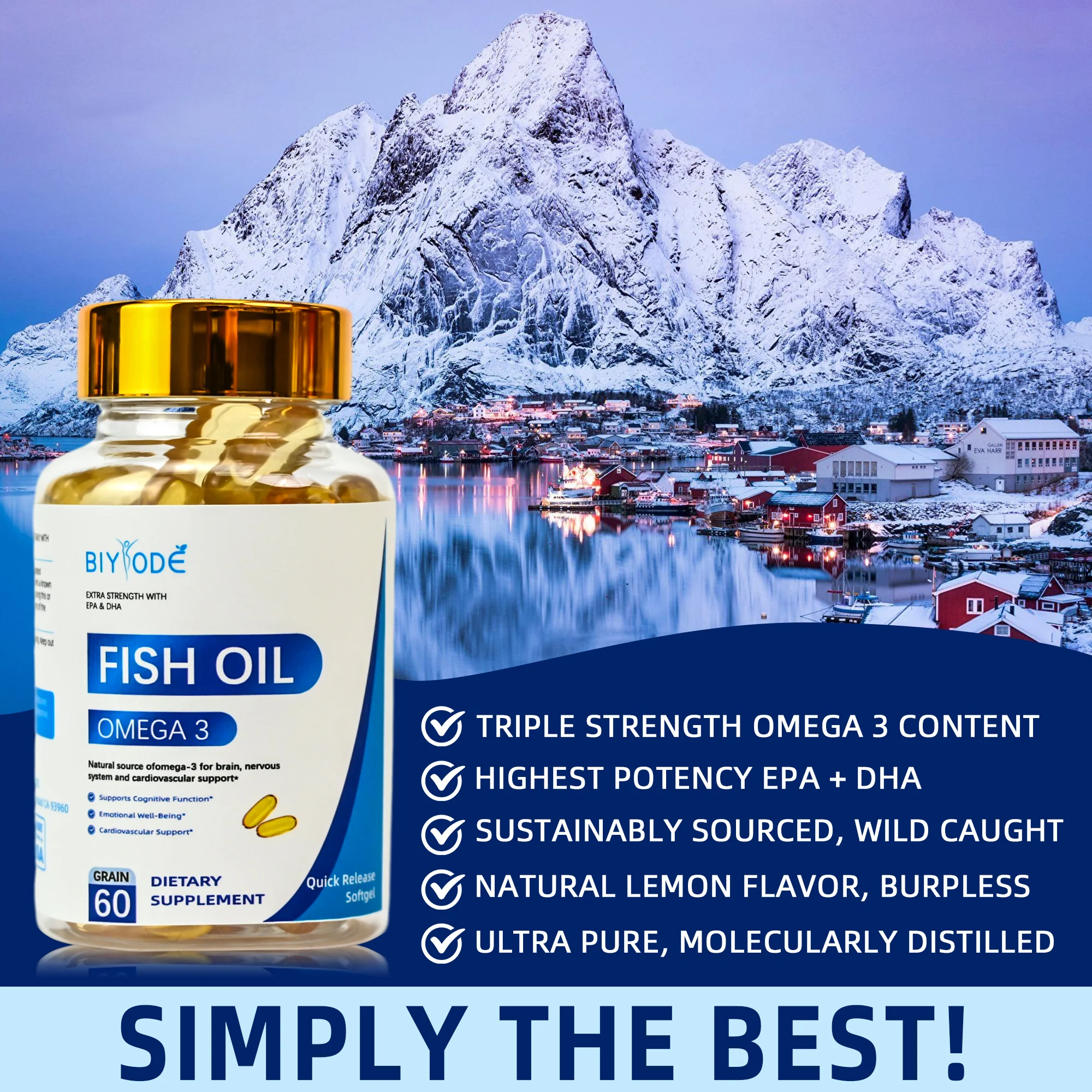 OEM ODM custom omega 3 wholesale fish oil softgel