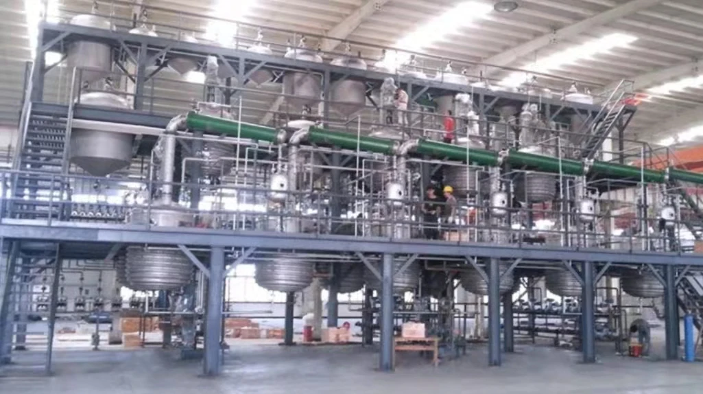 Polyurethane Adhesive industrial high pressure mixing chemical reactor Machine line for Textile -Cloth to Cloth Bonding