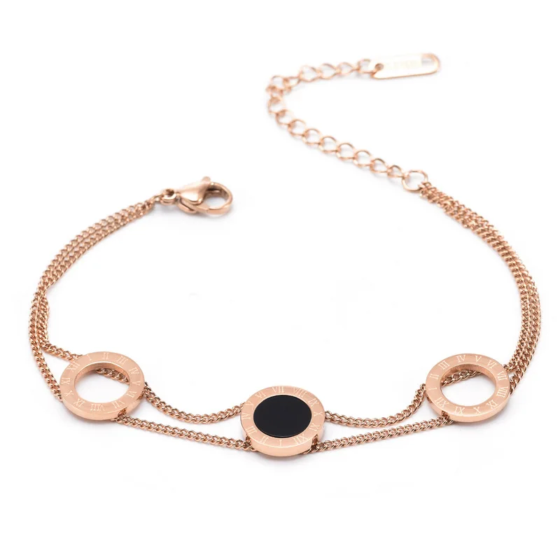 Роскошный двухслойный браслет из 18-каратного золота римская круглая пантера простой с вырезами элегантный для любителей дикий хипстер