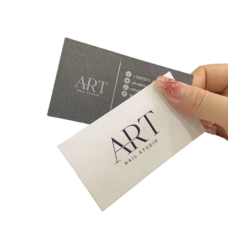 Custom High Quality  Gold Foil Embossed Letterpress Paper Business Card Printing