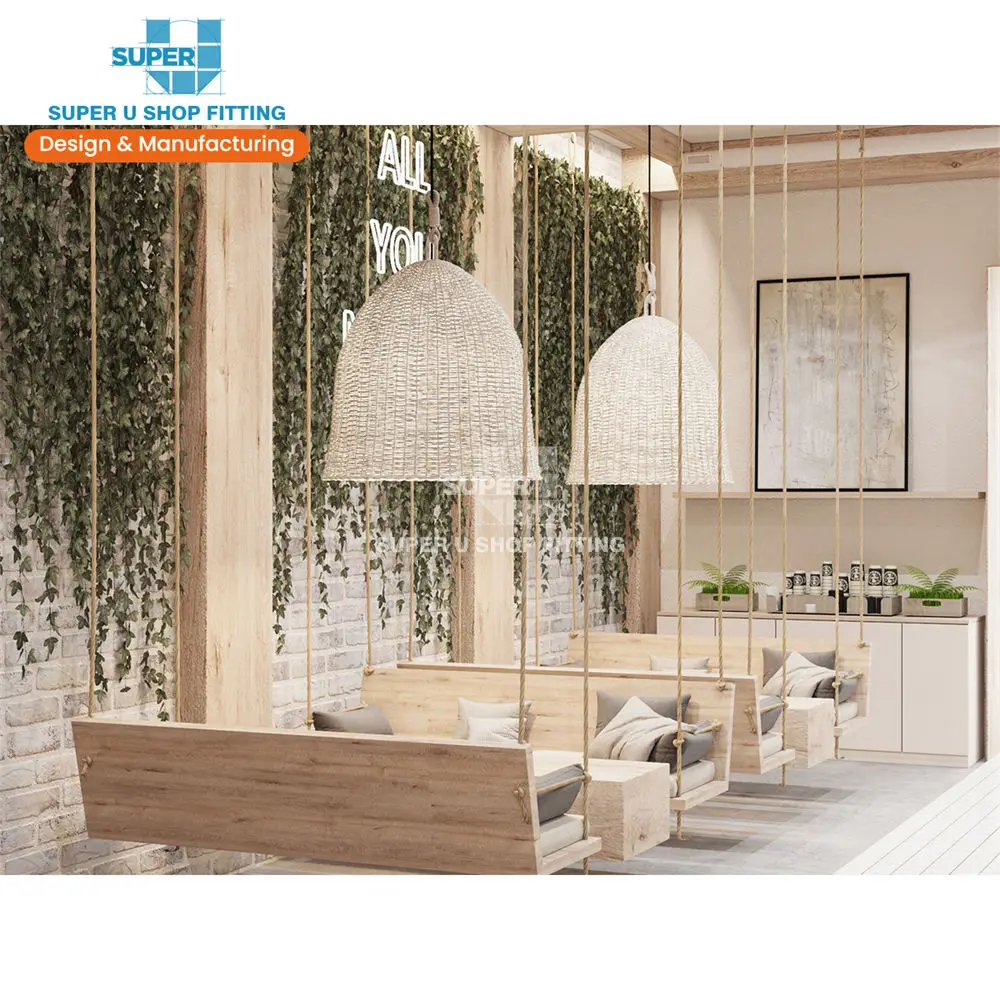 Wood Coffee Shop Decoration Design Modern Coffee Shops Design Businesses Bar Store Display Fixtures Coffee Shop Design Ideas