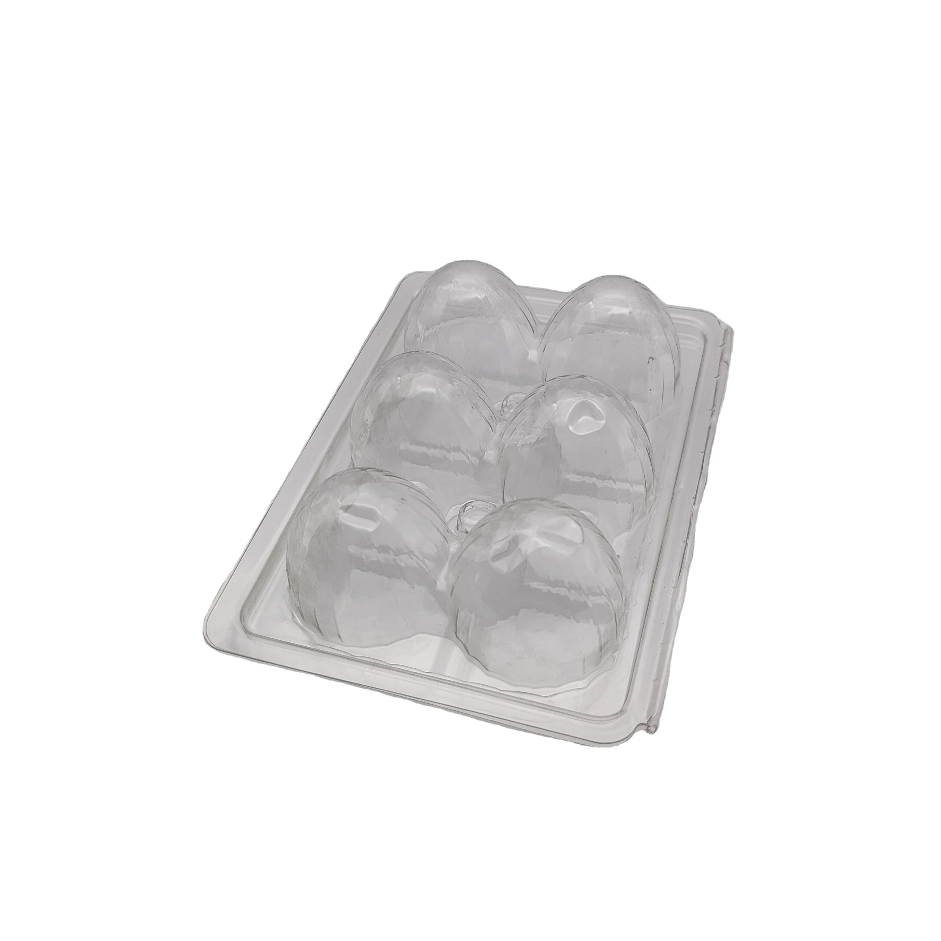 
Custom 6 pack egg carton clear blister plastic packaging egg cartons 