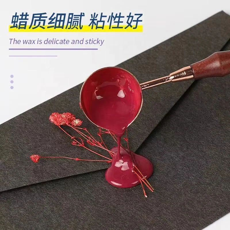 Hot Sale Vintage Seal Stamp Glue Gun 80 Colors Paraffin Sealing Wax Sticks for Invite Envelope Gift