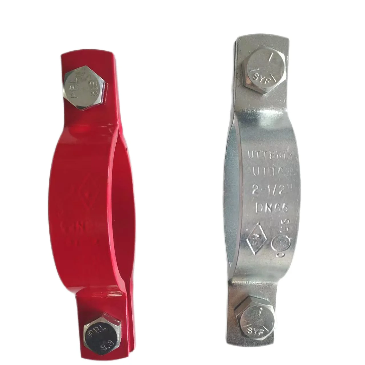 UTT60 Carbon Steel Standard Pipe Clamp with Laser Cutting Zinc Galvanizing for Seismic Stabilizer Bracket UL FM Certification