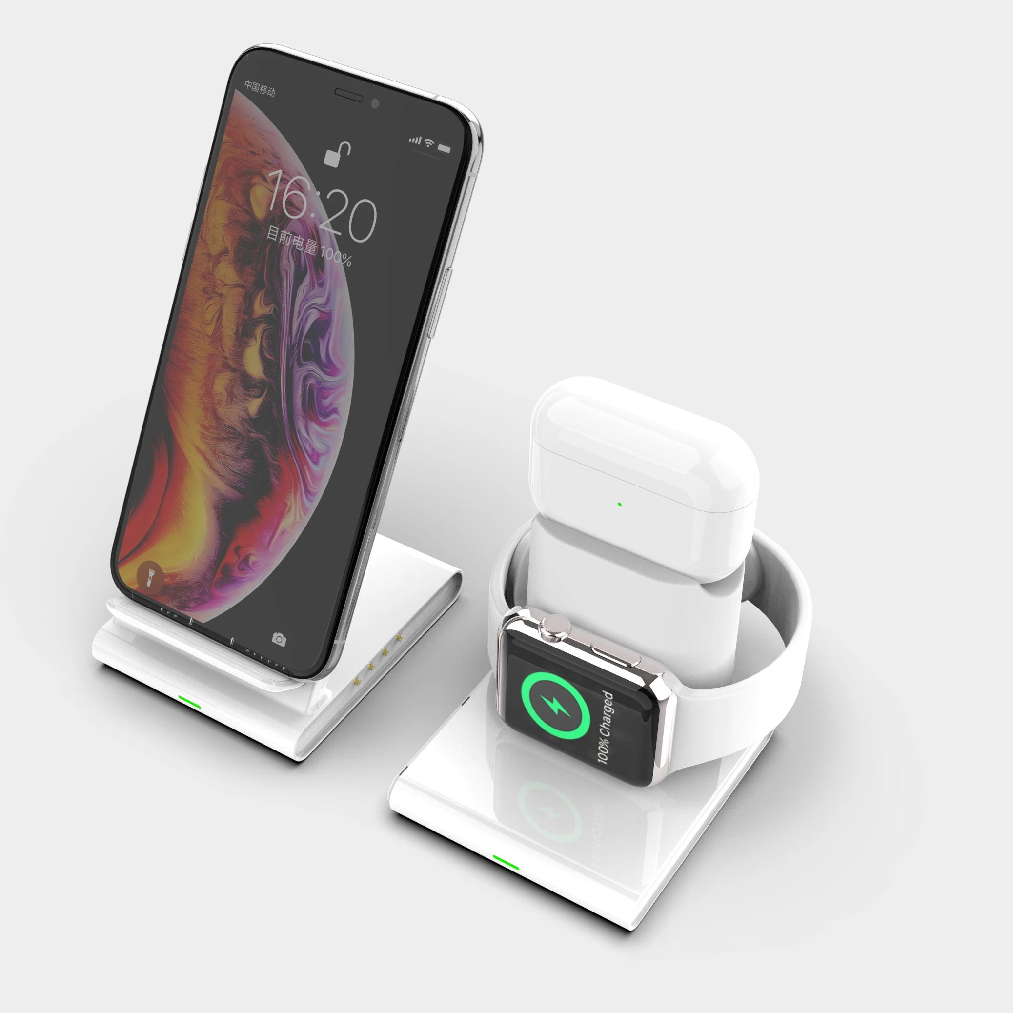 Для I- watch для Airdpod 3 в 1 беспроводная зарядная подставка зарядных устройств