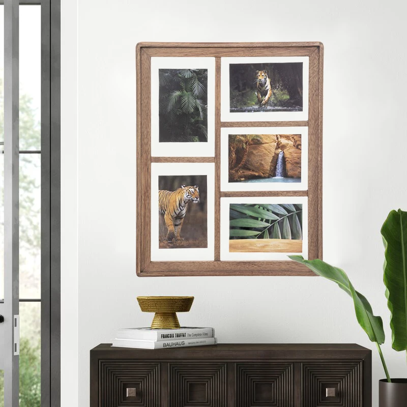 Wood Gallery Perfect Gallery Wall Kit Square Photos With Hanging Template Picture Frame