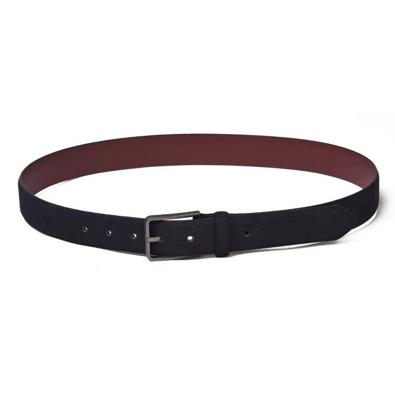 Мужские ремни и аксессуары, мужской кожаный ремень с матовым верхом, модный Удобный ремень с пряжкой из сплава и иглы, мужские пластиковые ремни