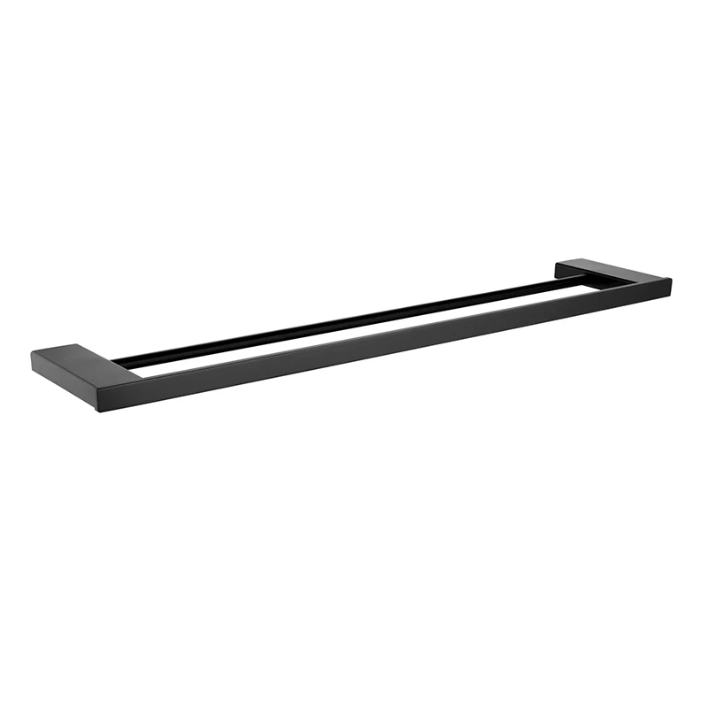 Black Stainless Steel Bathroom Wall Mounted Towel Rack Bar Brushed Paper Holder Accessories Set