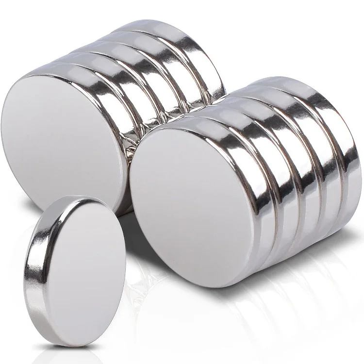 Free Sample Custom Ni Zn Epoxy Coating Neodymium Magnet Powerful Cylinder N52 Magnet Round Shape NdFeB Magnets