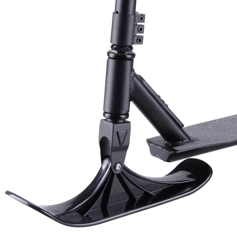Snow Kick Bike Scooter Skis, black