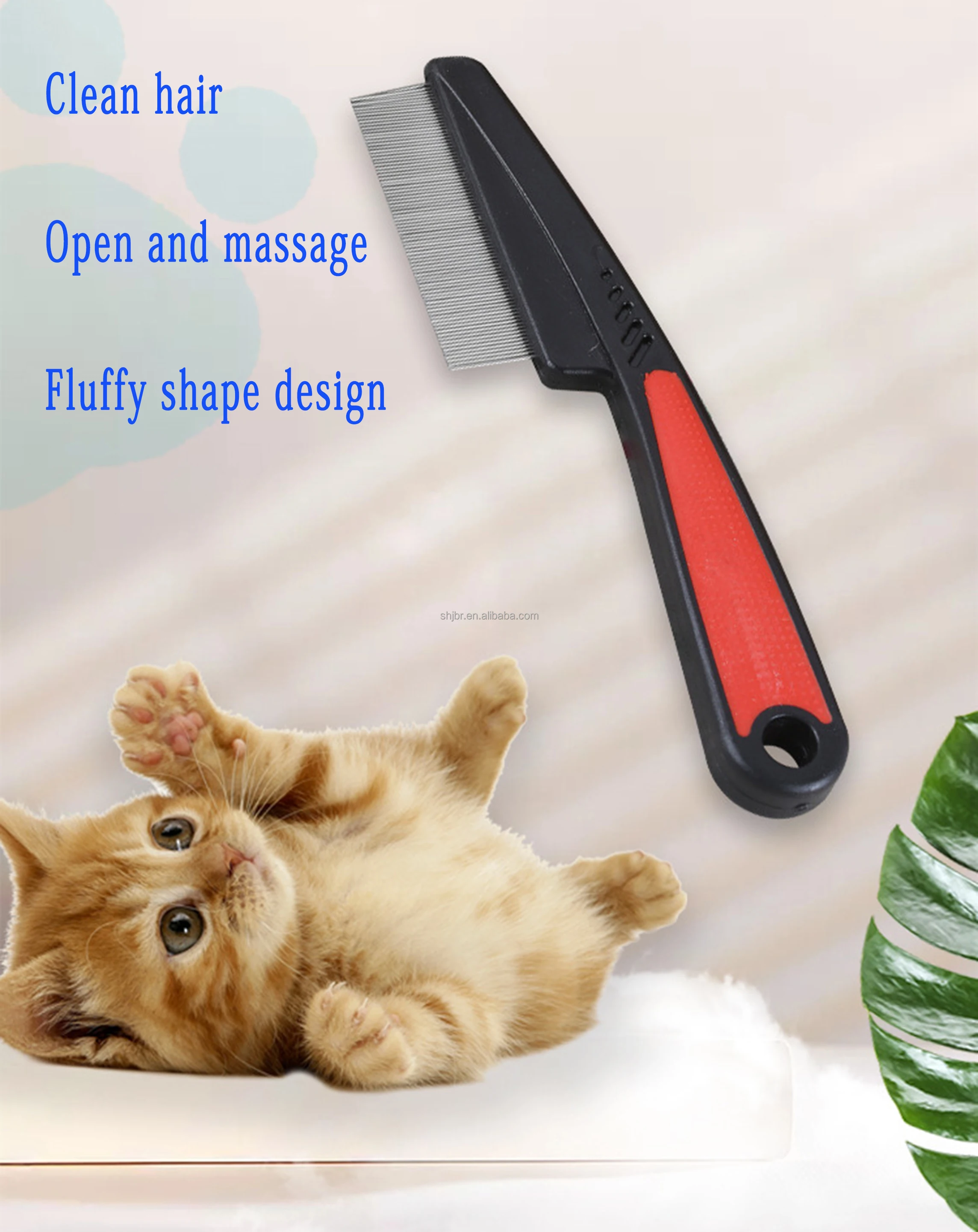Factory Wholesale Pet combed tooth combed single-row design Hair Removal Comb dog/cat clean beauty supplies