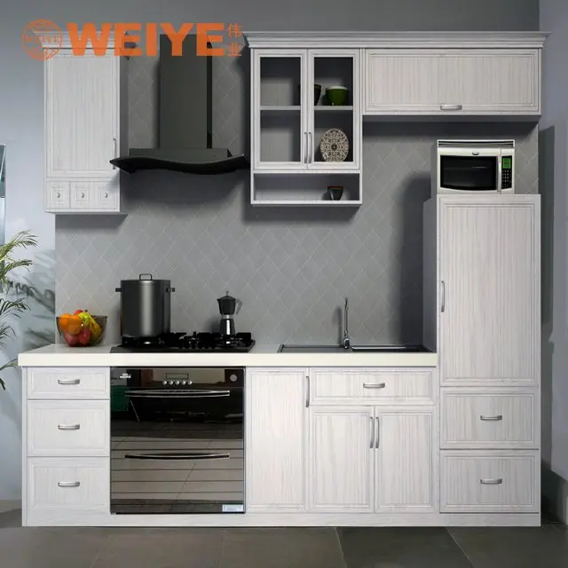 
Modern waterproof moisture-proof aluminum profiles frame kitchen cabinet designs 