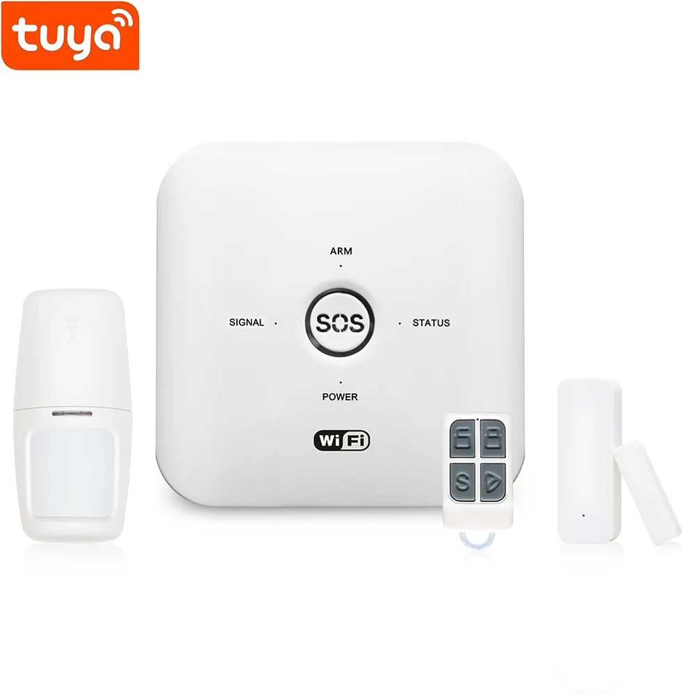 2022 Door Open Alarm Tuya Smart Passive Infrared Sensor 2G/4G GSM+WIFI Alarme System Kit IP Camera (Optional)
