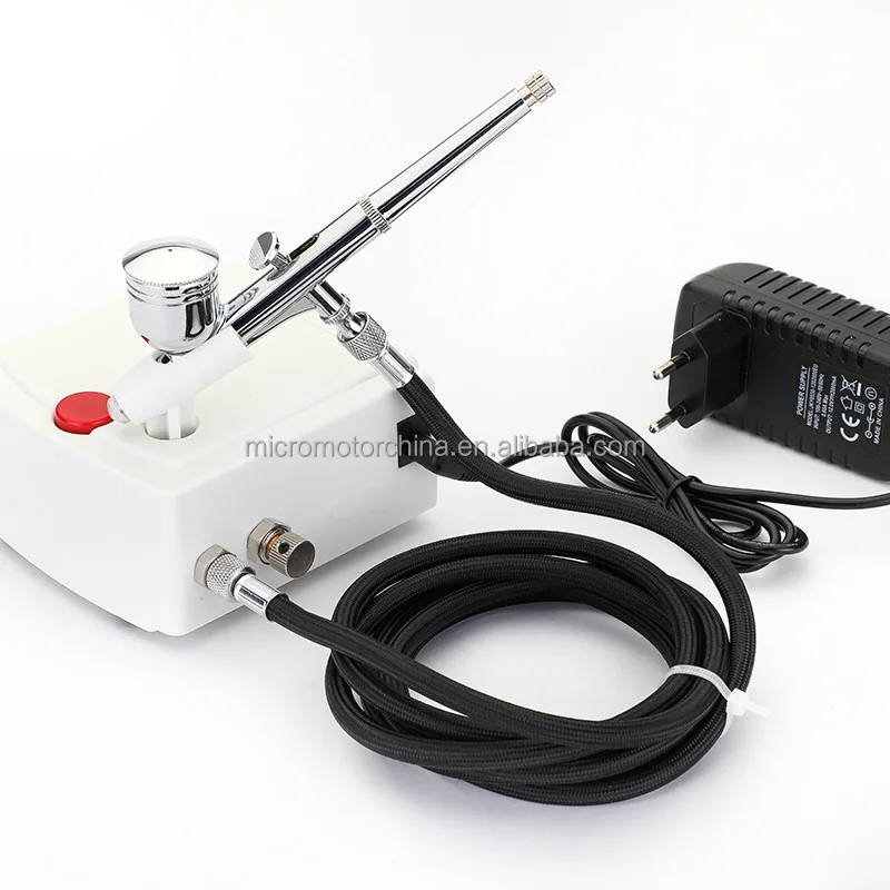 Mini Air Compressor Kit Air-Brush Paint Spray Gun Airbrush For Nail Art Desgin Tattoo Craft Cake Tool Set
