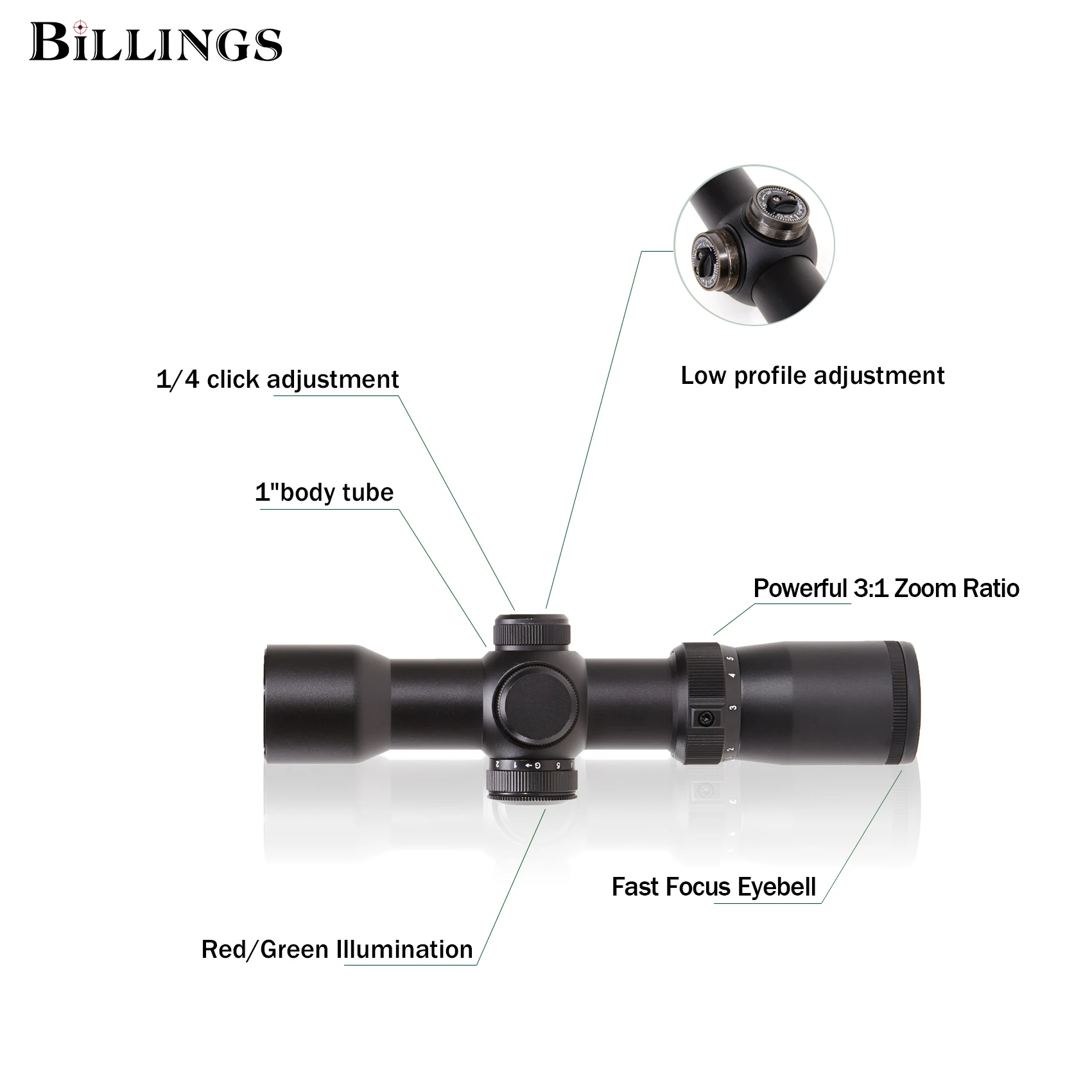 30MM HC30 2-7X32 IGR Crossbow Hunting Scope LCD 2000 Yards Golf Laser Rangefinder GenII for Hunting