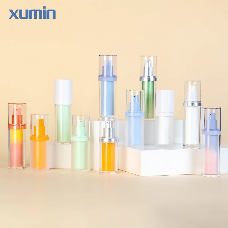 recycled airless pump bottle 15ml replaceable airless pump bottle 30ml replace airless bottle 50ml
