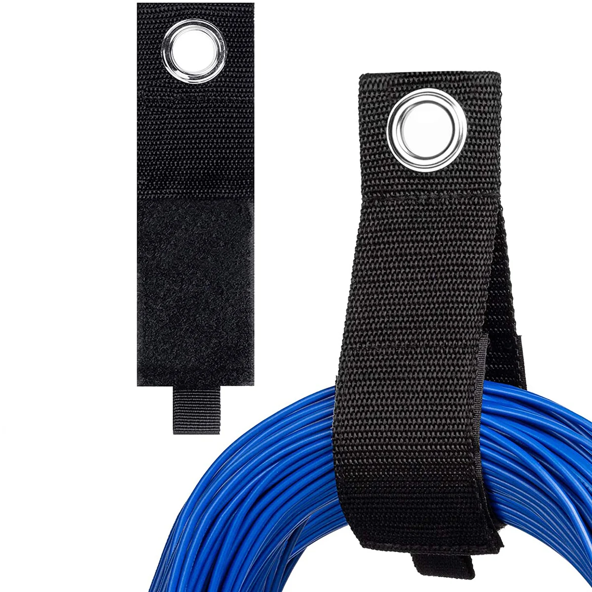 Hot Sale Heavy Duty Slatwall Extension Cord Keeper Storage Straps with Hook and Loop Direct