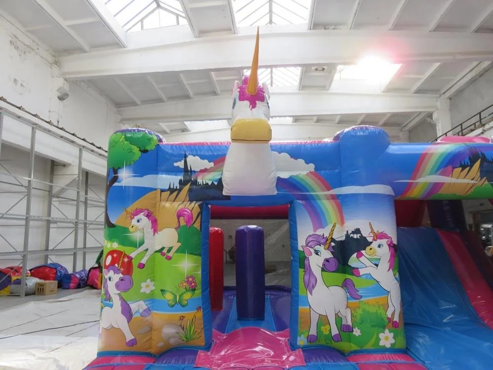 inflatable Unicorn Multi-play Activity Centre commercial kids combo inflatables