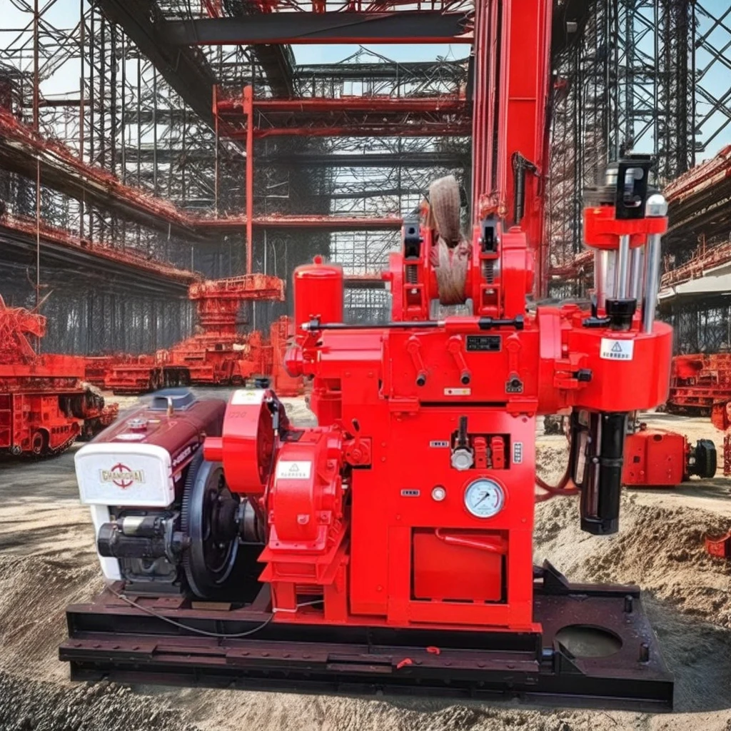 Self-Propelled 1000m Crawler Core Drill Rig Engine Motor Powered Air Power Rock Drill for Core Craft Well Machine Core Drilling
