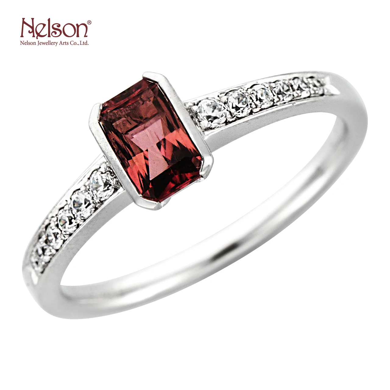 
Award Winning Factory Wholesale price no MOQ OEM ODM One Of A Kind Fashion Memorial Gift 18k White Gold Tourmaline Diamond Ring 