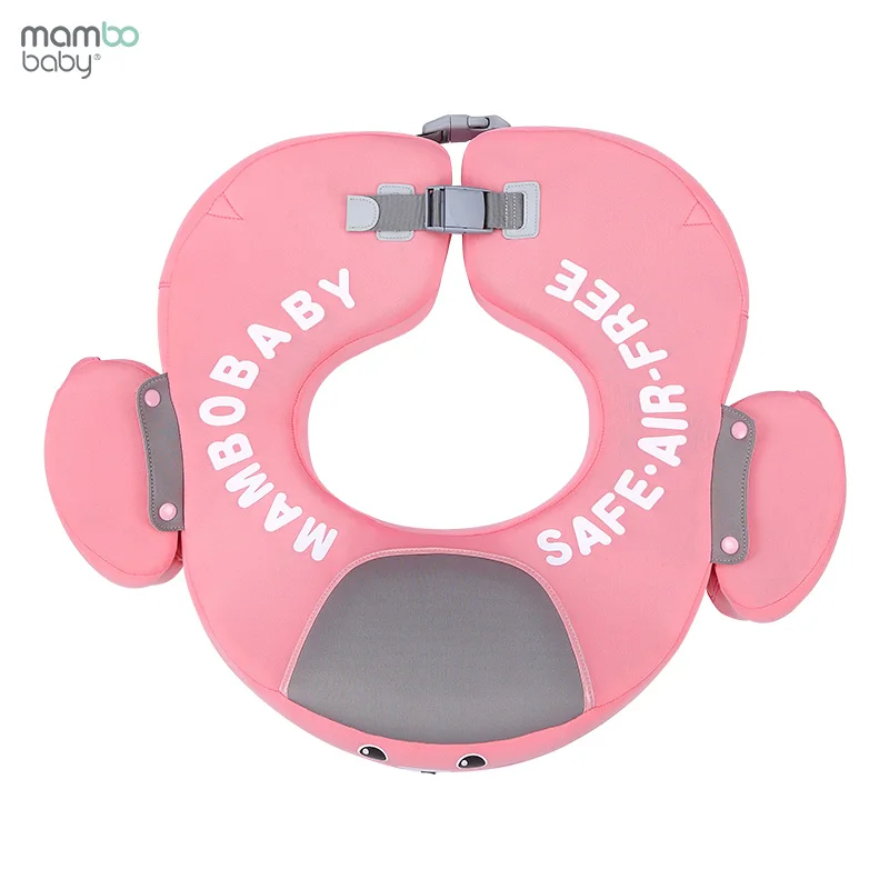 Mambobaby Baby Float Mambo Swimming Ring Non-inflatable Kids Swim Trainer Animals Float for Kids Toddler Swimming Pool Floatie