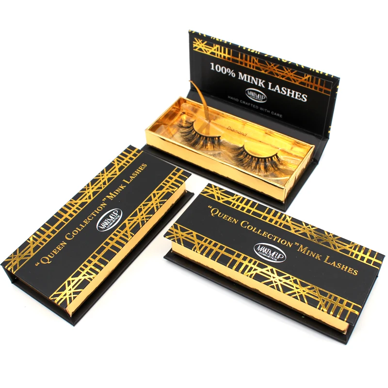 
Wholesale High Quality Mink Eyelashes Private Label 100% Real 3D Mink Fur Eyelashes 