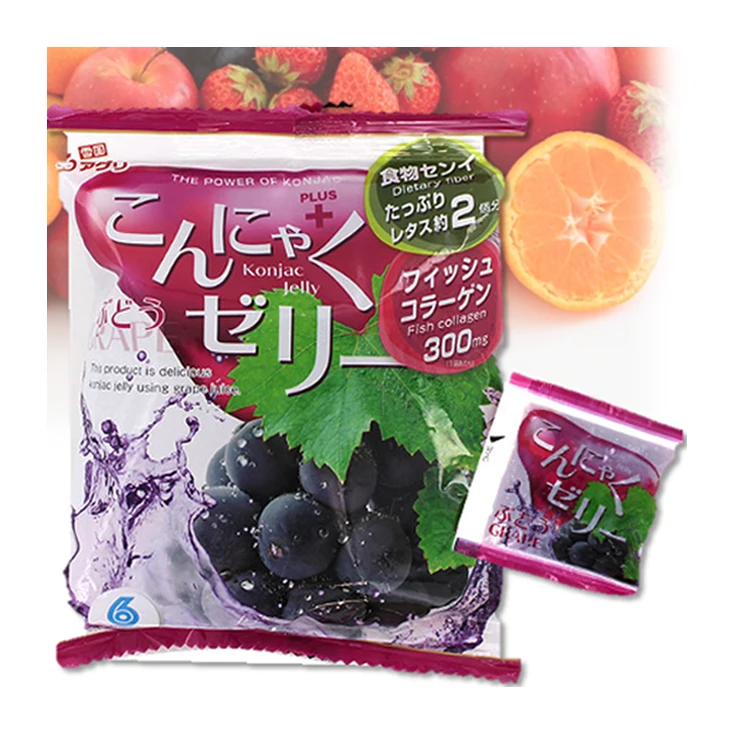  Konjac фруктовая чашка для винограда японское коллагеновое желе с диетическими
