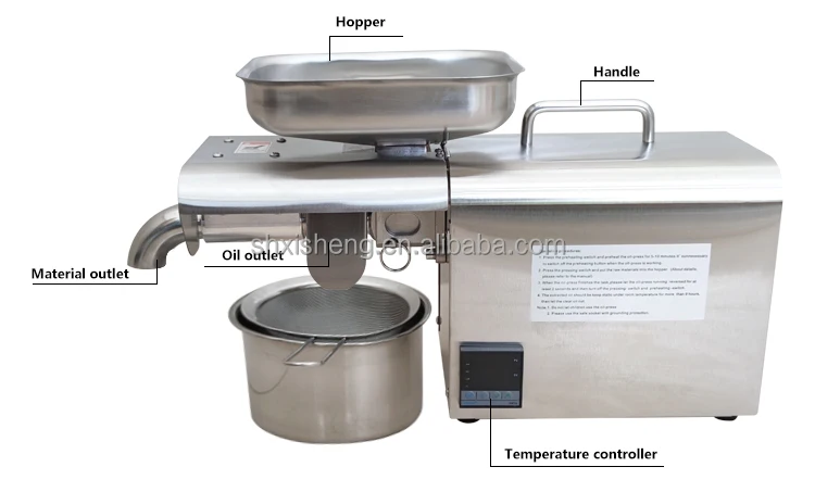Cold pressing 3-7kg/h made in china coconut peanut sesame flaxseed moringa copra oil expeller machine in good prices