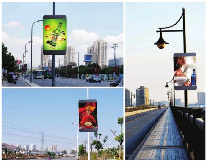 P3 P4 P5 P6 Street Lighting Outdoor Road Billboard Advertising Equipment LED Pole Display
