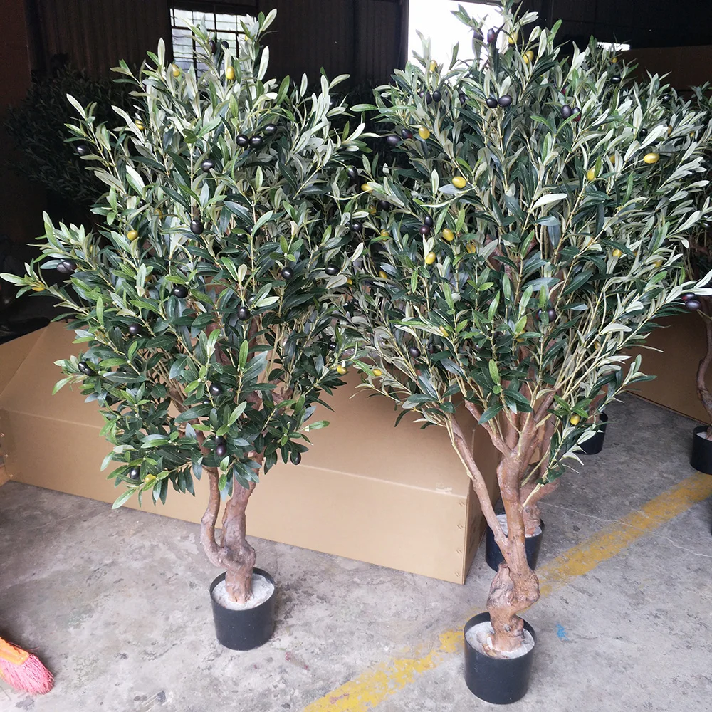 Shengjie High Quality 150cm Mini Resin Fake Decoration Artificial Olive Tree Bonsai for Sale