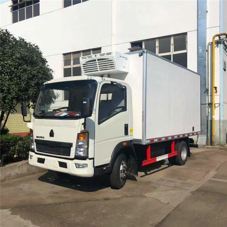Дизельное топливо SINOTRUK HOWO 5 тонн, грузовик для холодильника, грузовик для перевозки замороженной пищи