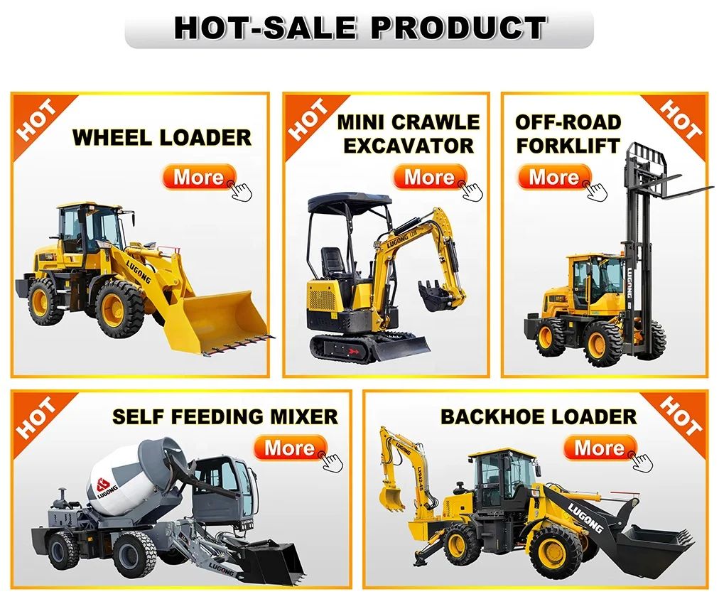 LUGONG T916 Shandong design 4wd CE approved 600kg cheap price mini loaders front end shovel wheel loader