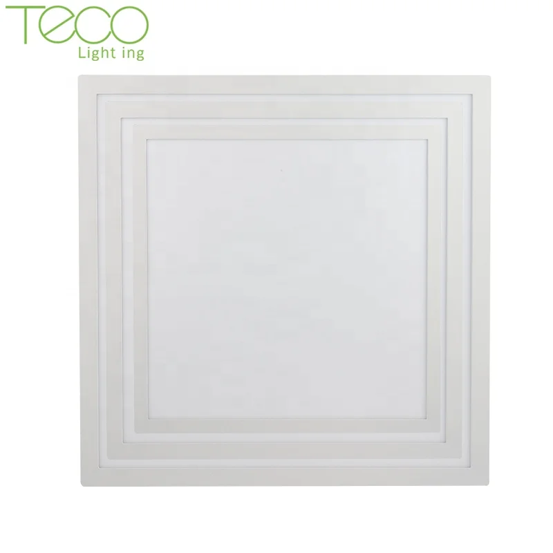 CE RoHS 3000K 4000K 6000K 3 color temperature dinning office flat square led panel lamp