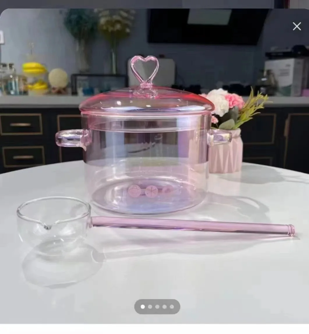 HOT SELLING glass cooking pot kitchen glassware nonstick cookware set