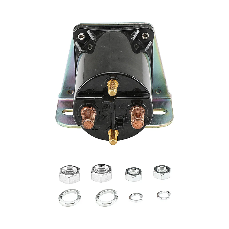 Golf Car Parts EZ-GO 24-Volt 4-Terminal Silver Solenoid 1975-Up  #20468-G3  72-501-42