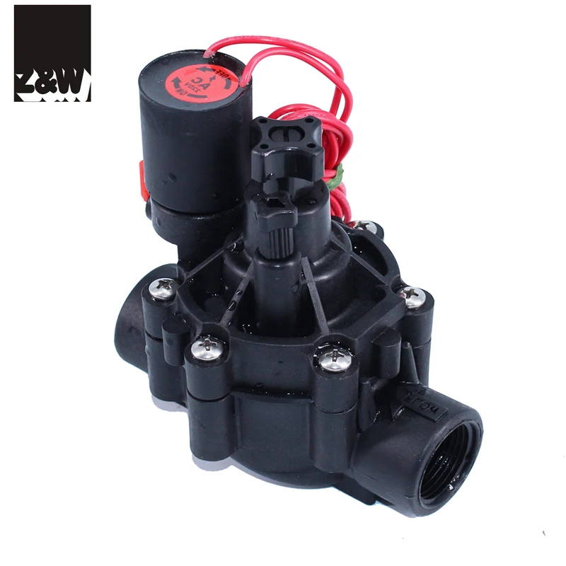 DN25 1 inch irrigation water valve electric solenoid on and off  flow control adjustable